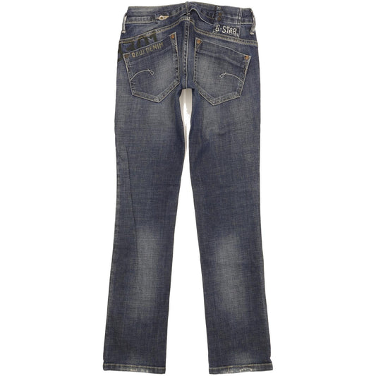 G-Star Midge Lia Women Blue Straight Slim Stretch Jeans W26 L32