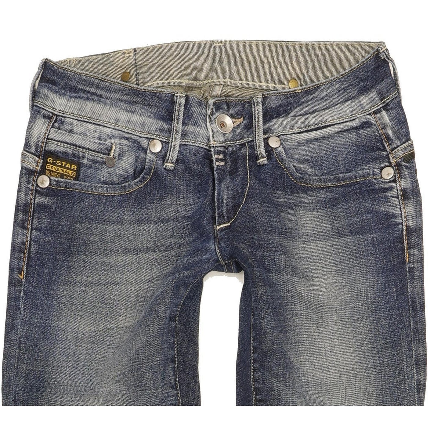 G-Star Midge Lia Women Blue Straight Slim Stretch Jeans W26 L32