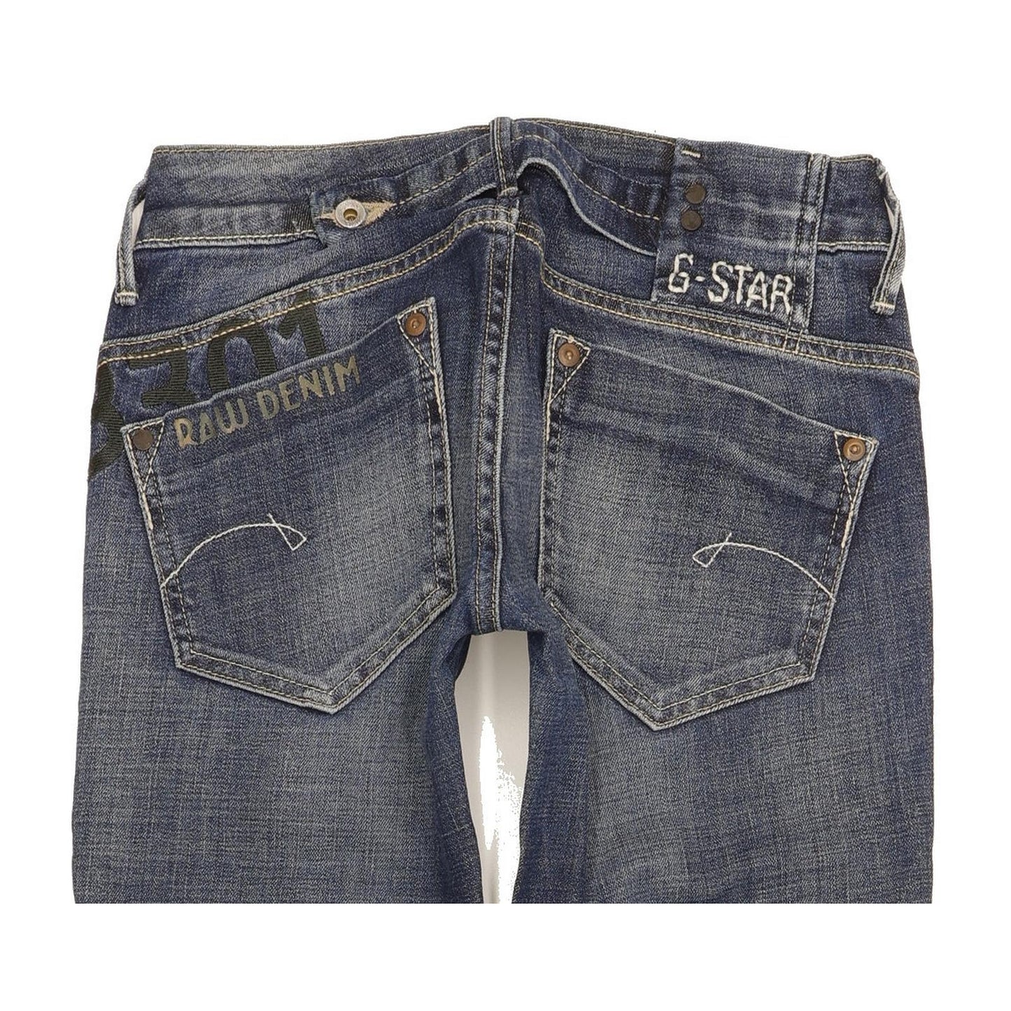 G-Star Midge Lia Women Blue Straight Slim Stretch Jeans W26 L32