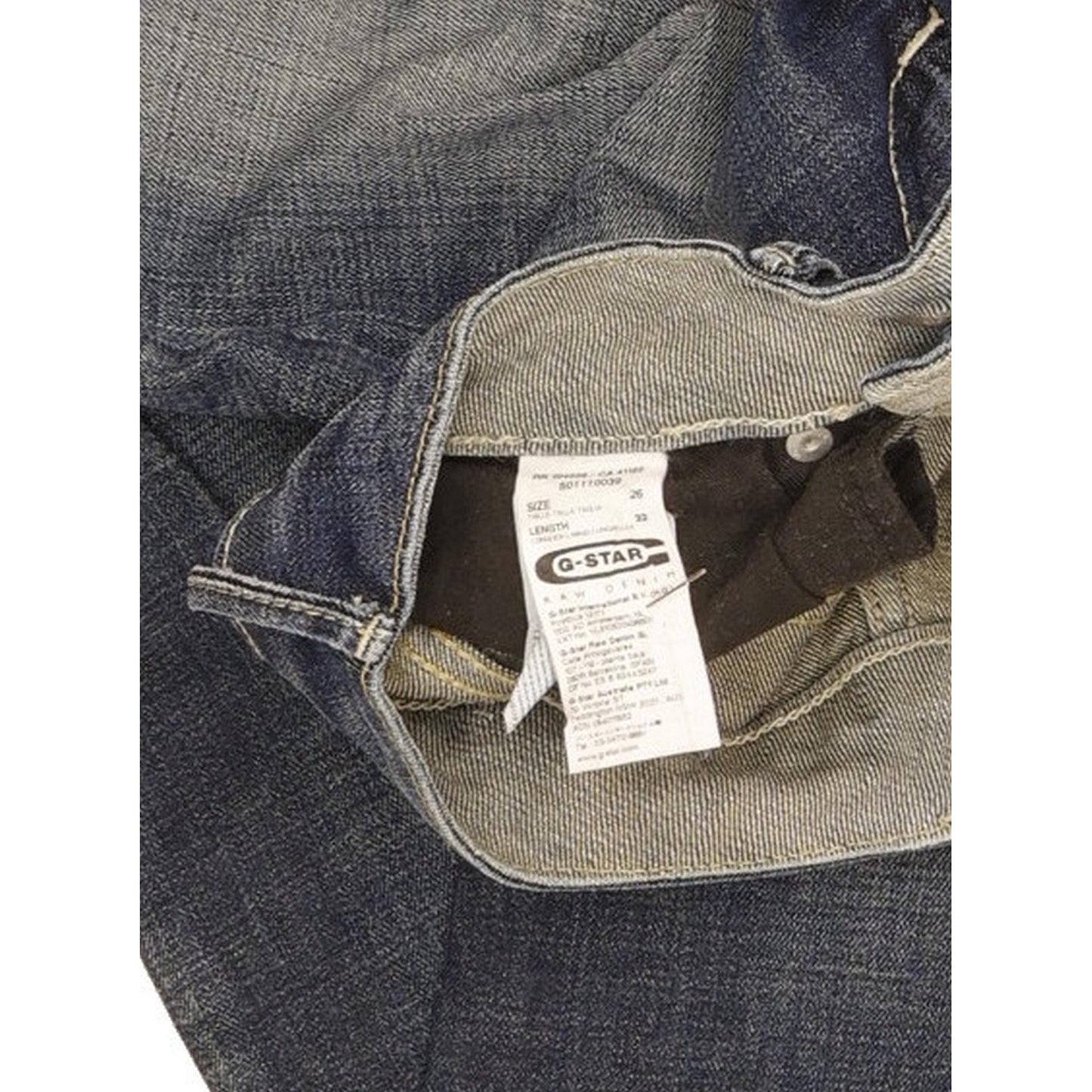 G-Star Midge Lia Women Blue Straight Slim Stretch Jeans W26 L32
