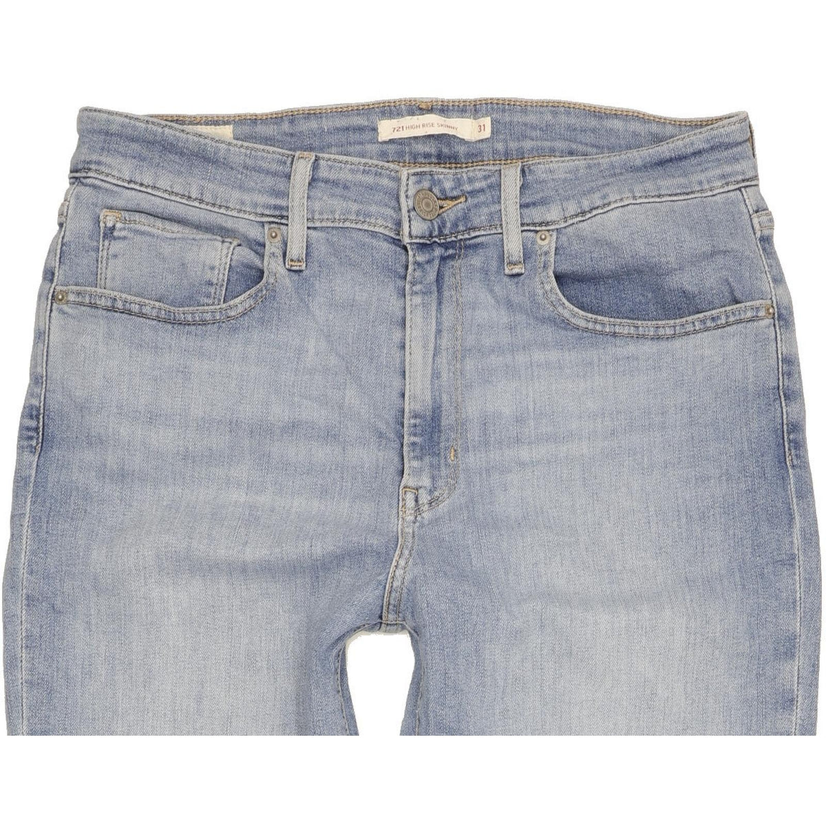 Levi's 721 Blue Skinny Slim Stretch Jeans High Waisted W31 L30