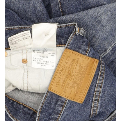 Levi's 511 Men Blue Straight Slim Jeans W30 L34