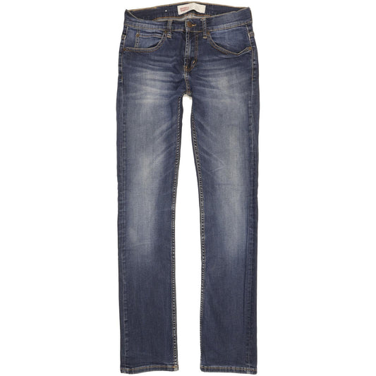 Levi's 511 Kids Men Blue Straight Slim Stretch Jeans W28 L31