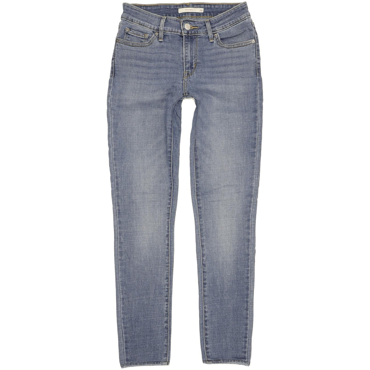 Levi's 711 Women Blue Skinny Slim Stretch Jeans W26 L29