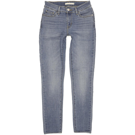 Levi's 711 Women Blue Skinny Slim Stretch Jeans W26 L29