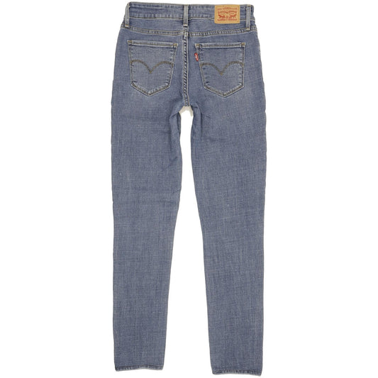 Levi's 711 Women Blue Skinny Slim Stretch Jeans W26 L29