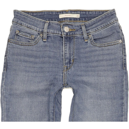 Levi's 711 Women Blue Skinny Slim Stretch Jeans W26 L29