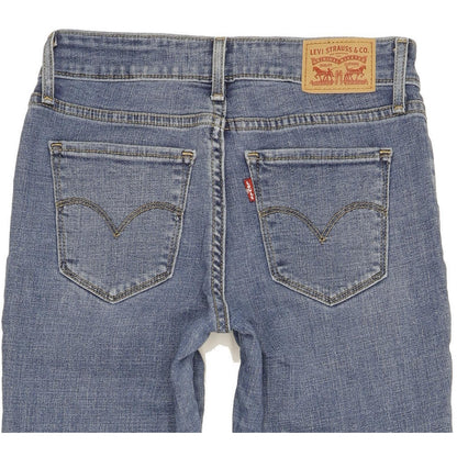 Levi's 711 Women Blue Skinny Slim Stretch Jeans W26 L29