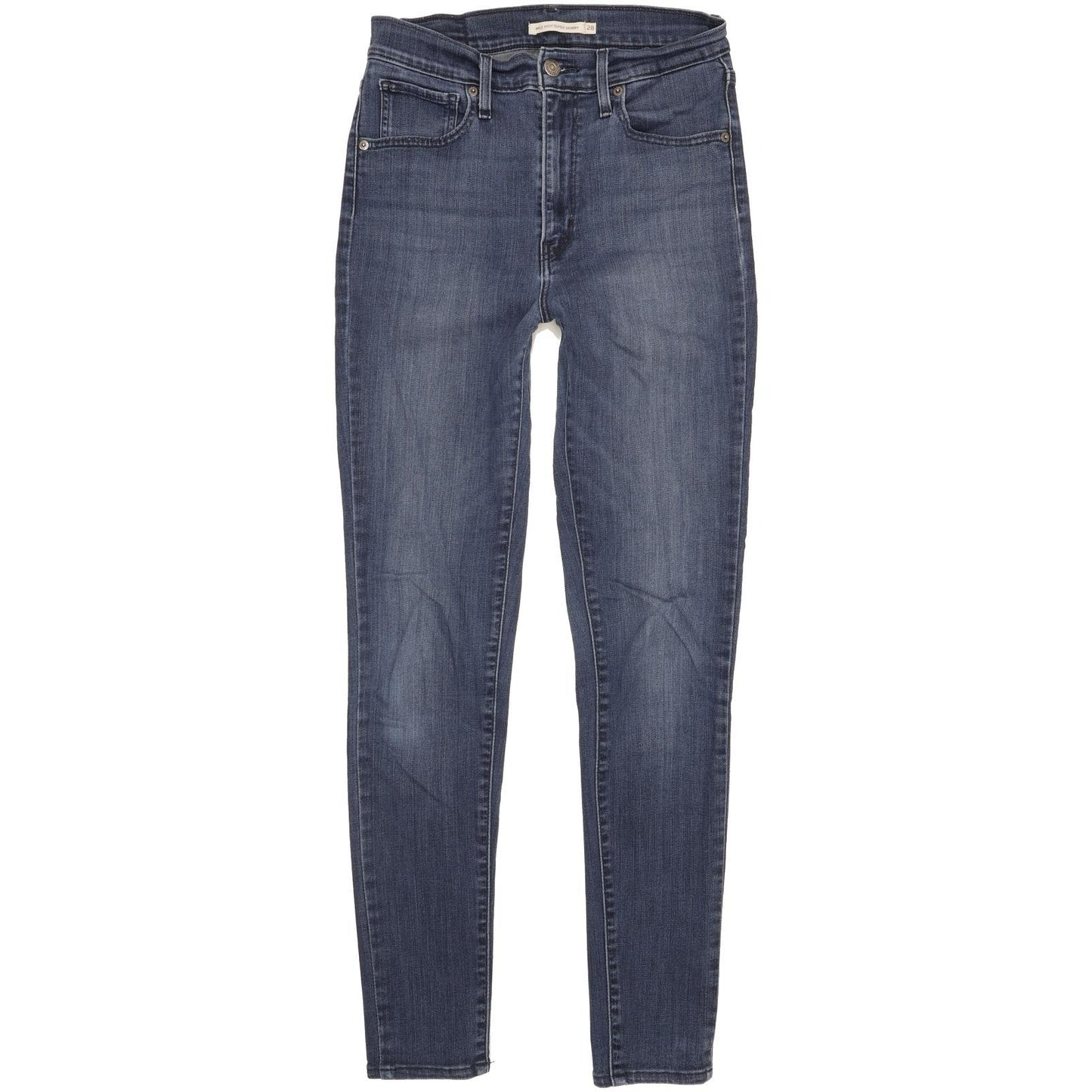 Levi's Mile Blue Skinny Slim Stretch Jeans High Waisted W28 L30