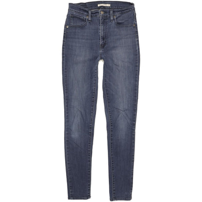 Levi's Mile Blue Skinny Slim Stretch Jeans High Waisted W28 L30