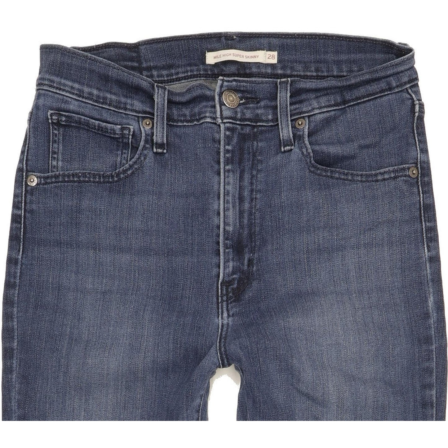 Levi's Mile Blue Skinny Slim Stretch Jeans High Waisted W28 L30