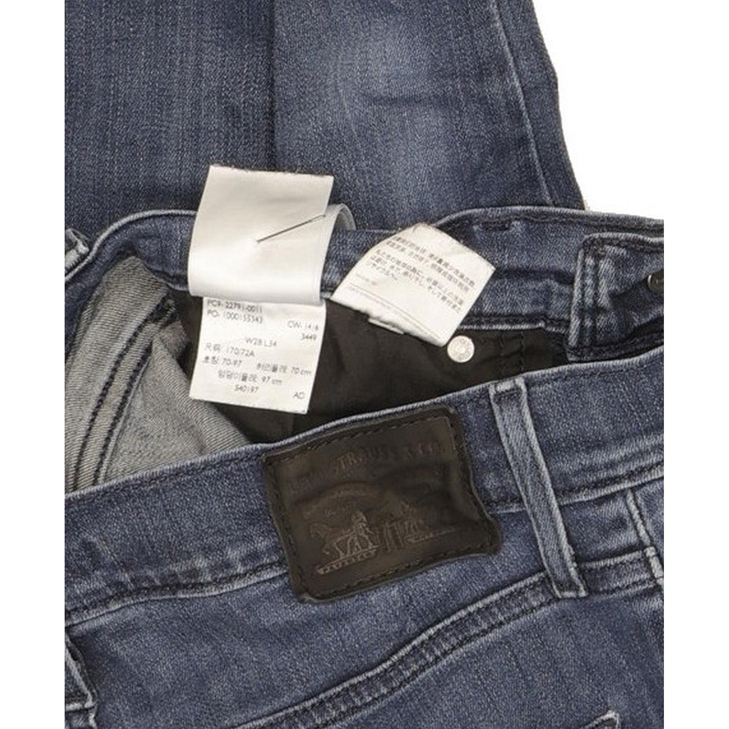 Levi's Mile Blue Skinny Slim Stretch Jeans High Waisted W28 L30