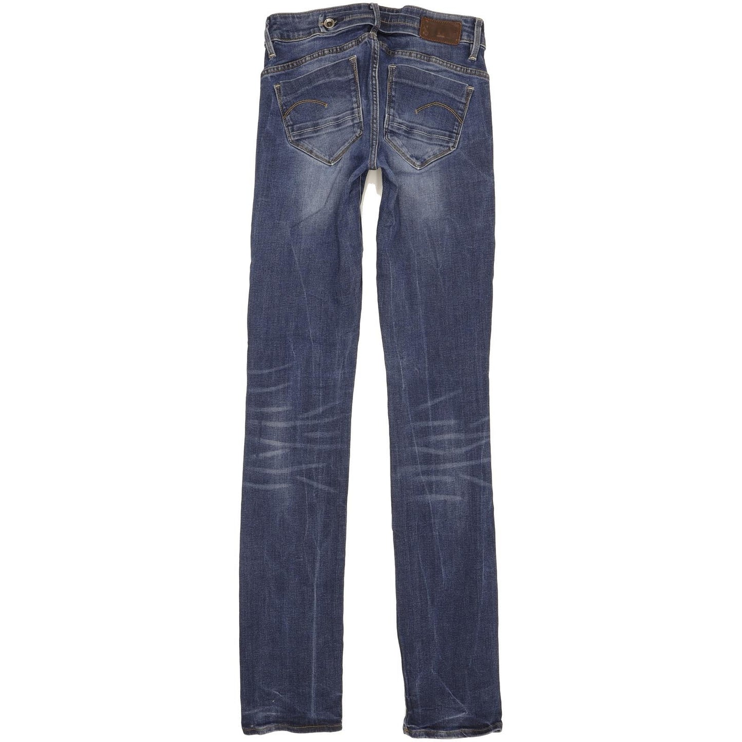 G-Star Midge Mid Women Blue Straight Slim Stretch Jeans W24 L34