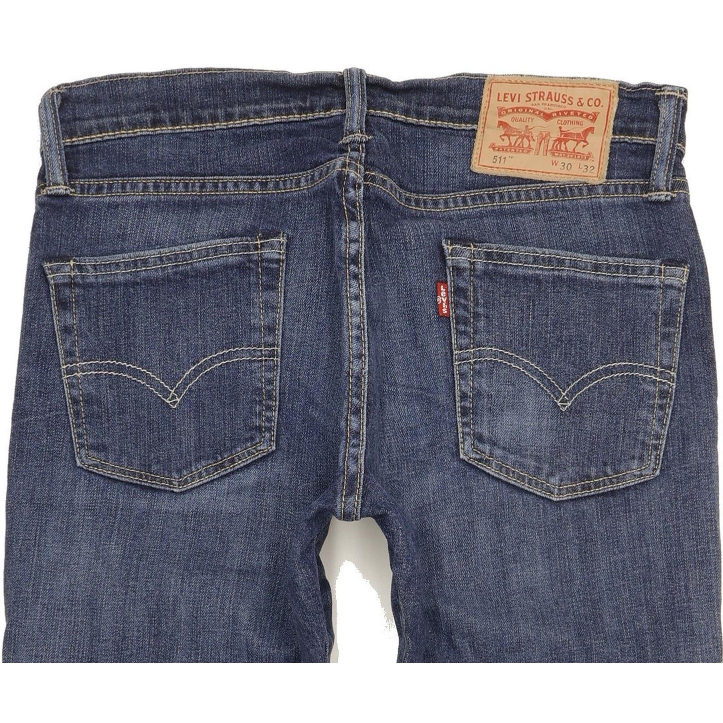 Levi's 511 Men Blue Straight Slim Stretch Jeans W30 L31