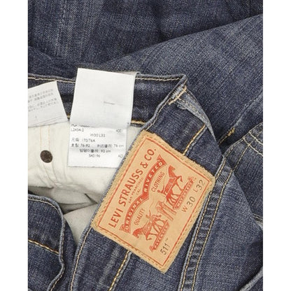 Levi's 511 Men Blue Straight Slim Stretch Jeans W30 L31