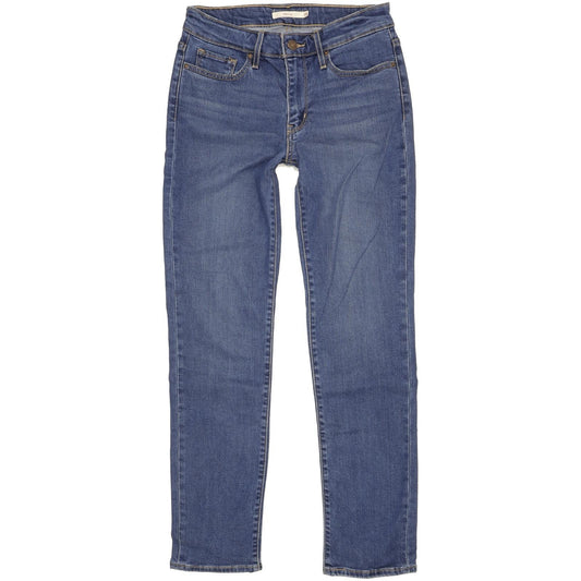 Levi's 712 Women Blue Straight Slim Stretch Jeans W28 L30
