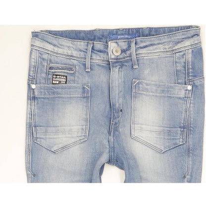 G-Star Blue Skinny Slim Stretch Jeans High Waisted W28 L30