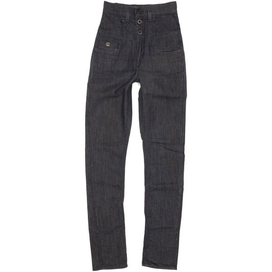 G-Star Navy Skinny Slim Stretch Jeans High Waisted W24 L31