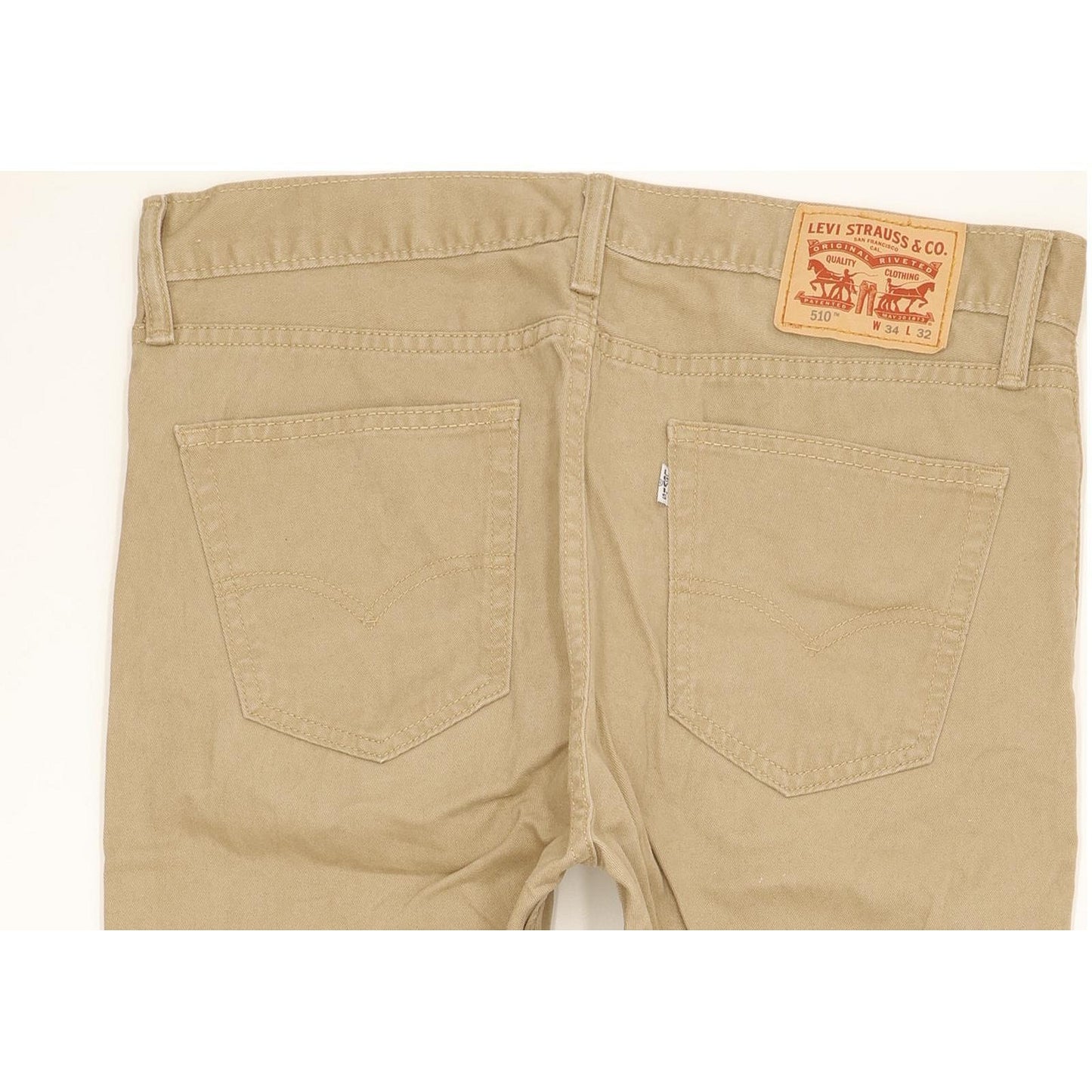 Levi's 510 Men Beige Skinny Slim Jeans W34 L30