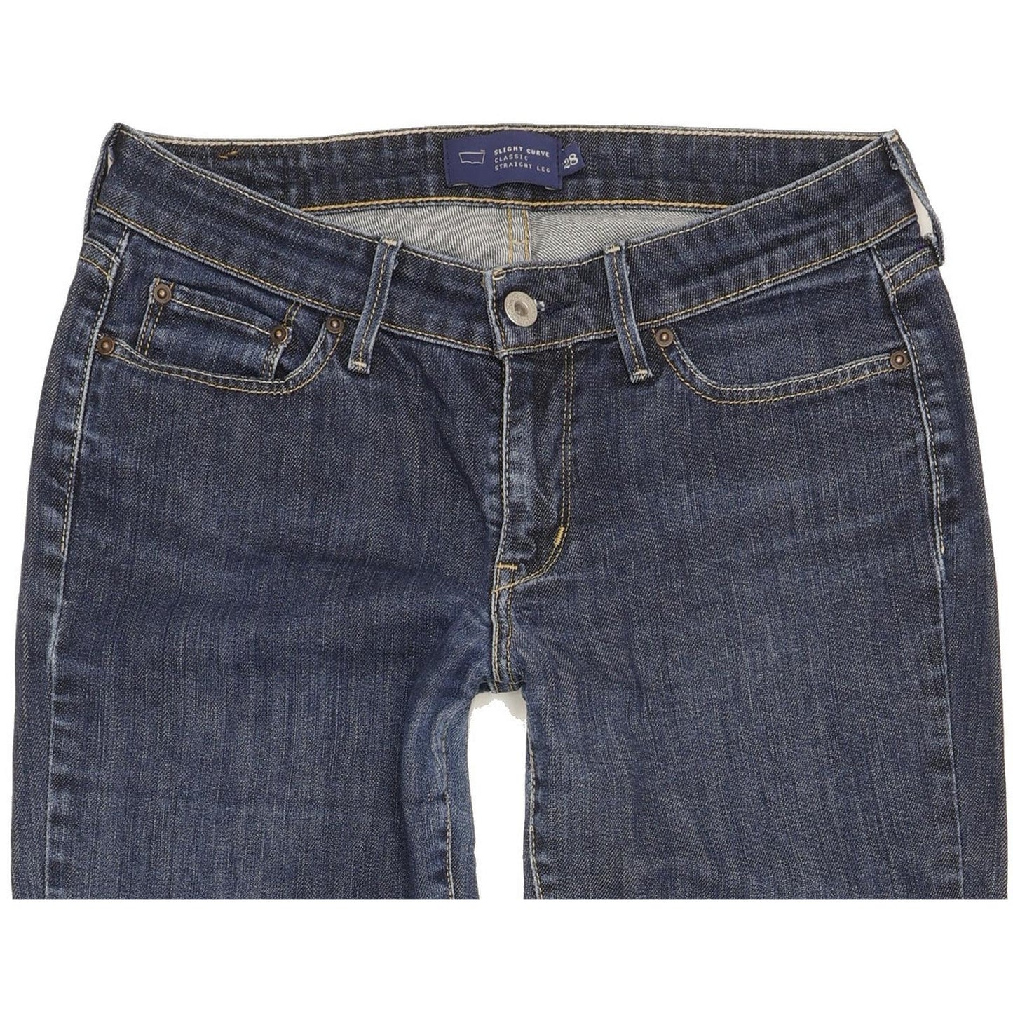 Levi's Slight Curve Women Blue Straight Classic Stretch Jeans W28 L32