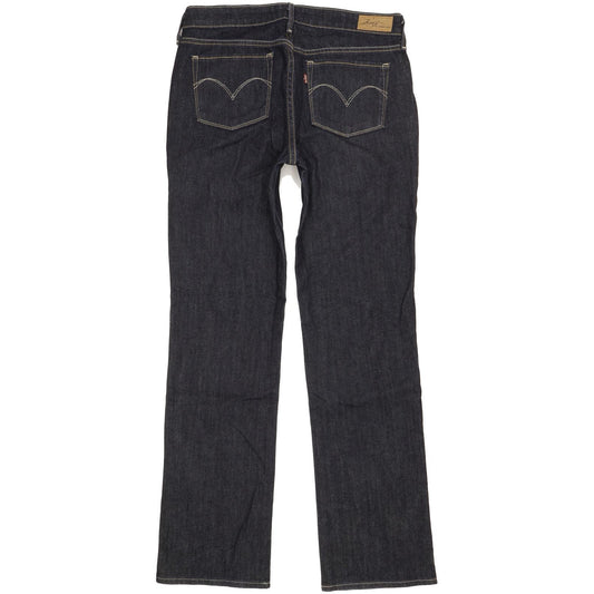 Levi's Slight Curve Women Navy Straight Classic Stretch Jeans W30 L32