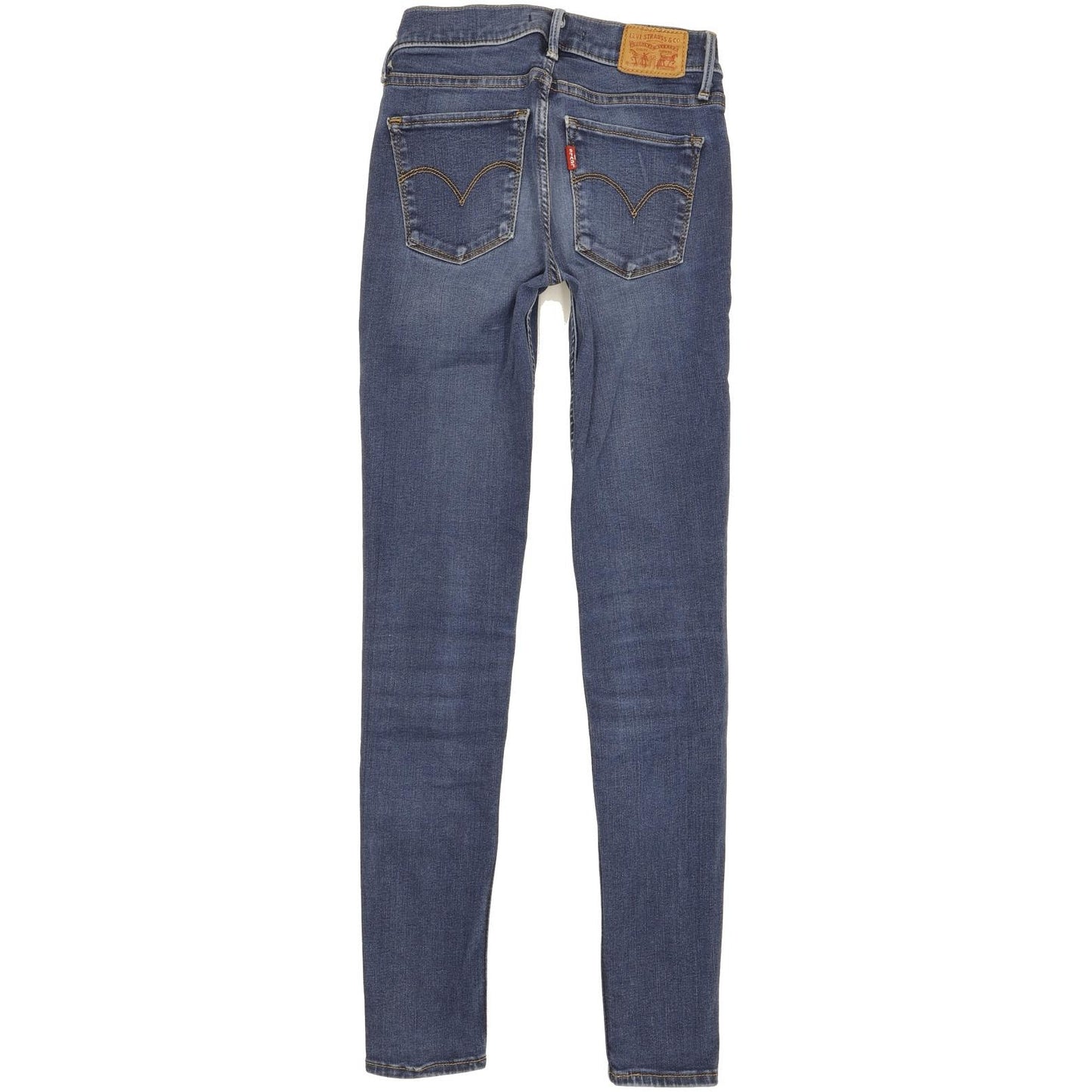 Levi's 710 Super Women Blue Skinny Slim Stretch Jeans W24 L29