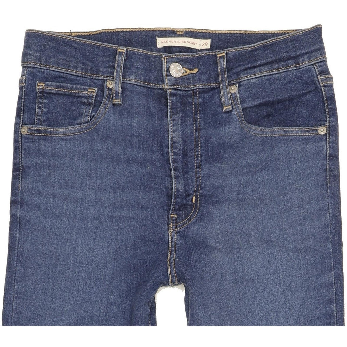 Levi's Mile Blue Skinny Slim Stretch Jeans High Waisted W29 L32
