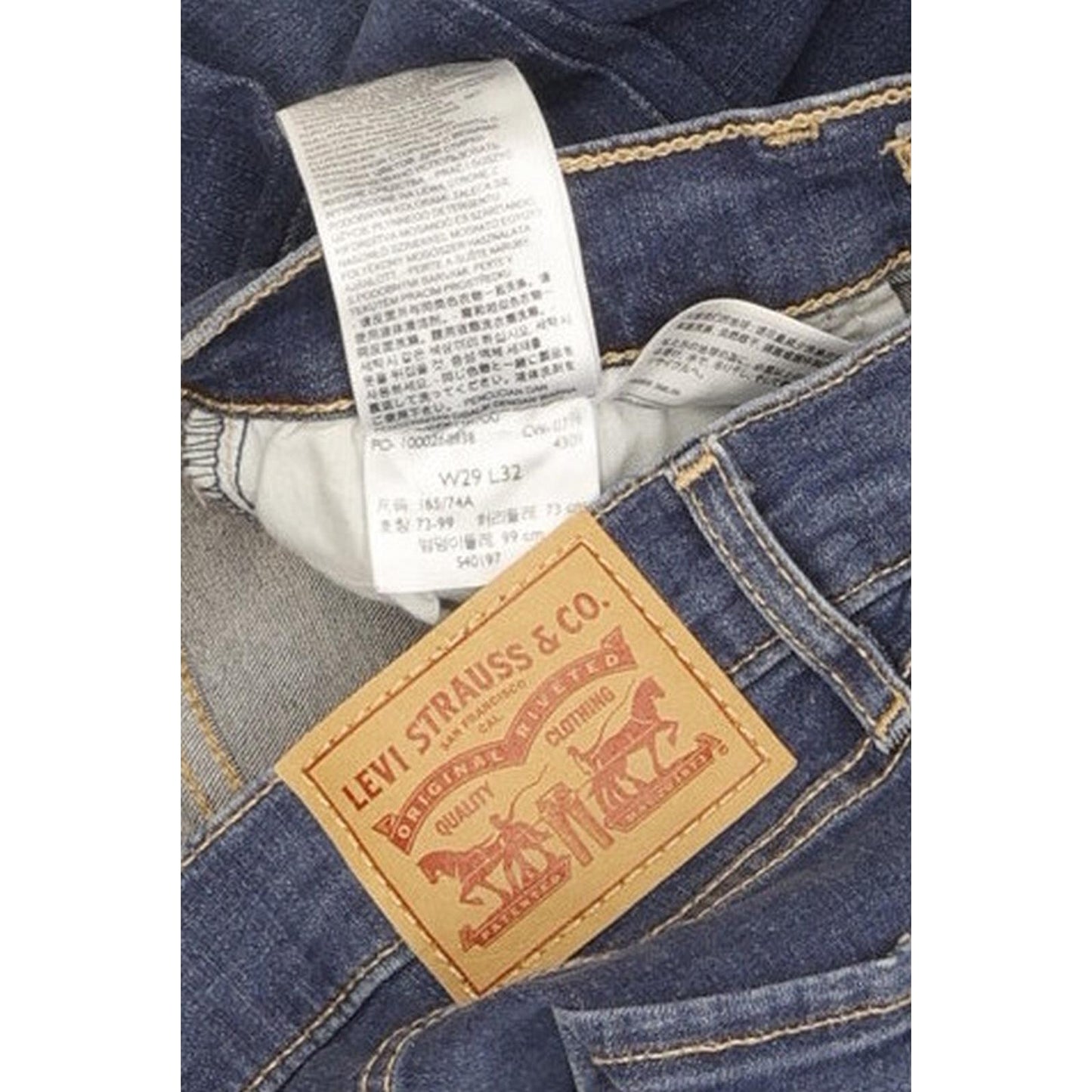 Levi's Mile Blue Skinny Slim Stretch Jeans High Waisted W29 L32
