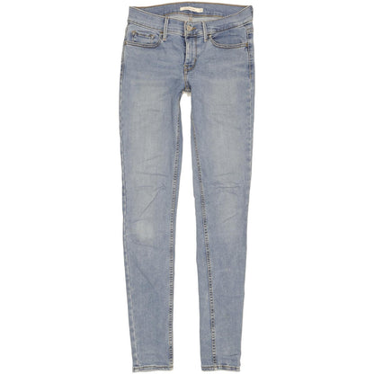 Levi's 710 Super Women Blue Skinny Slim Stretch Jeans W27 L32