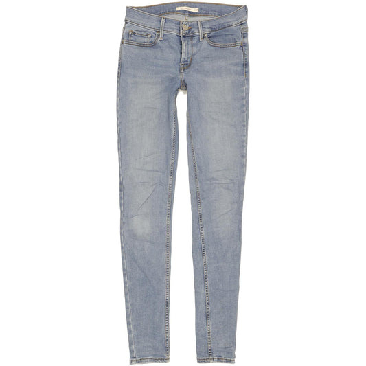Levi's 710 Super Women Blue Skinny Slim Stretch Jeans W27 L32
