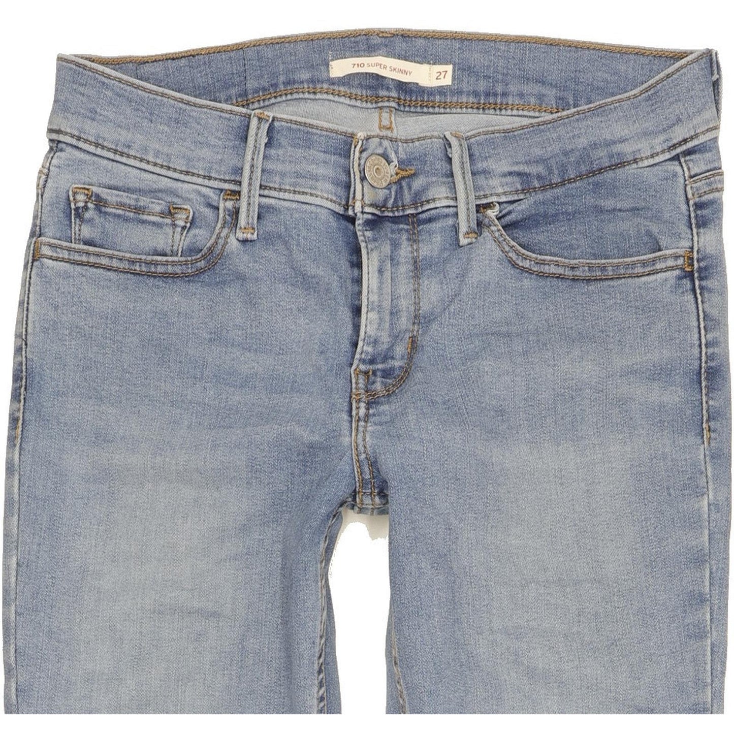 Levi's 710 Super Women Blue Skinny Slim Stretch Jeans W27 L32