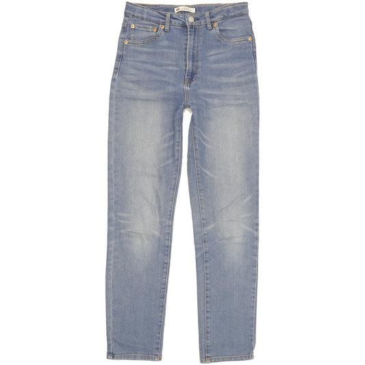 Levi's Ribcage Kids Blue Straight Slim Stretch Jeans High Waisted W26 L32