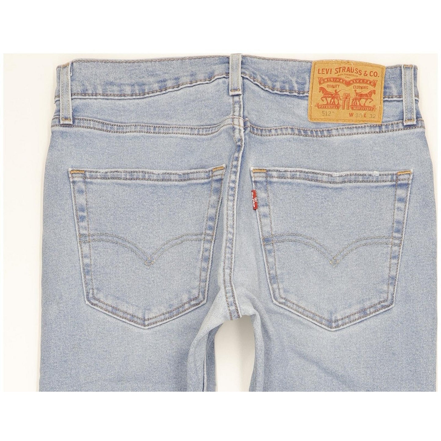 Levi's 512 Men Blue Tapered Slim Stretch Jeans W30 L30