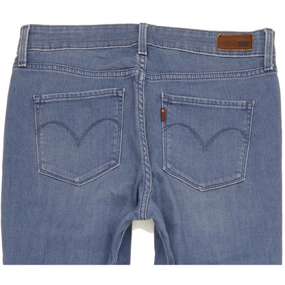 Levi's Demi Curve Women Blue Straight Slim Stretch Jeans W28 L32