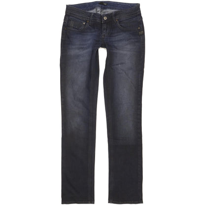G-Star Attacc Women Navy Straight Slim Stretch Jeans W29 L32