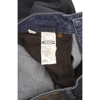 G-Star Attacc Women Navy Straight Slim Stretch Jeans W29 L32