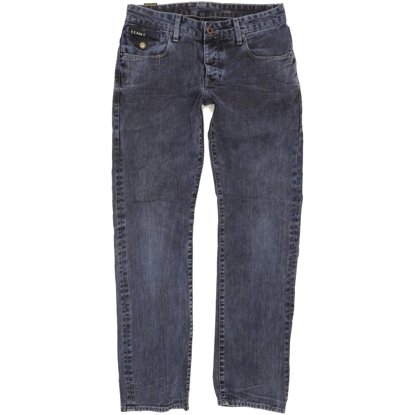 G-Star Morris Low Men Blue Straight Slim Jeans W31 L32