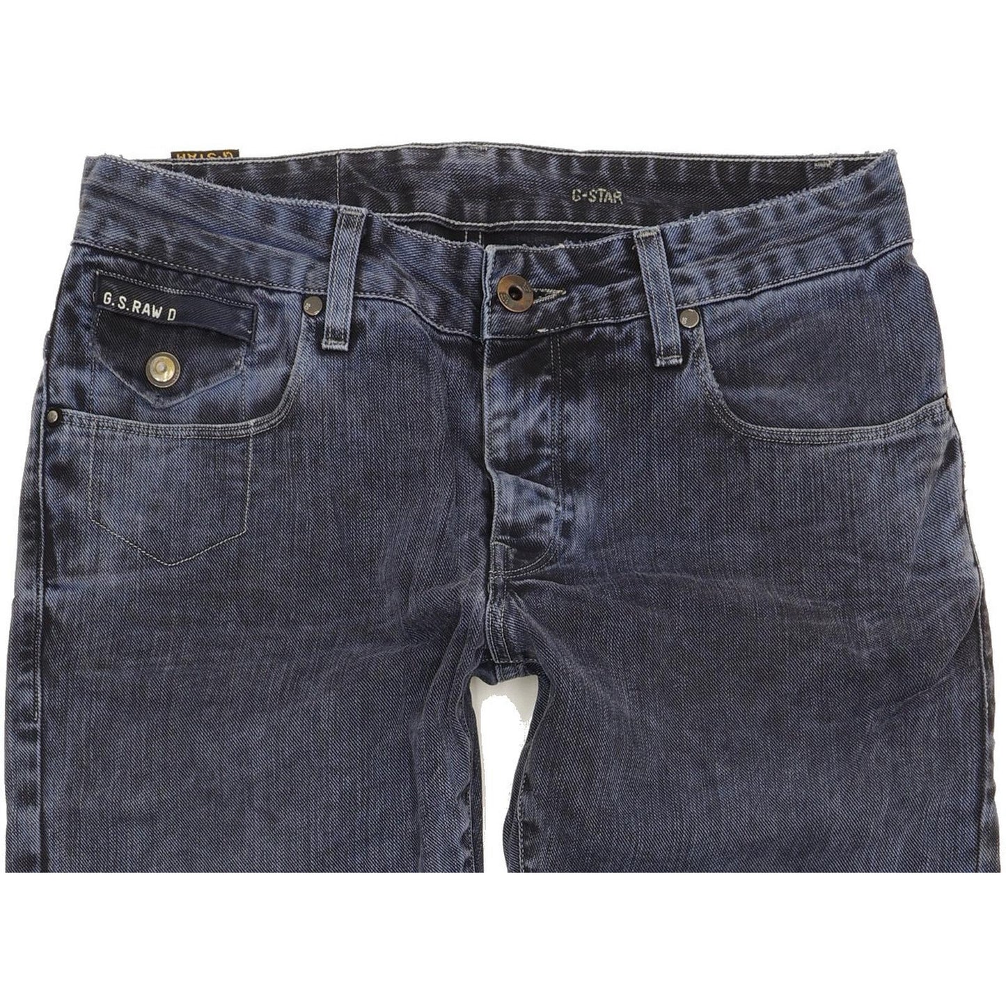 G-Star Morris Low Men Blue Straight Slim Jeans W31 L32