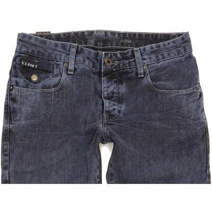 G-Star Morris Low Men Blue Straight Slim Jeans W31 L32