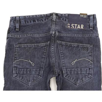 G-Star Morris Low Men Blue Straight Slim Jeans W31 L32