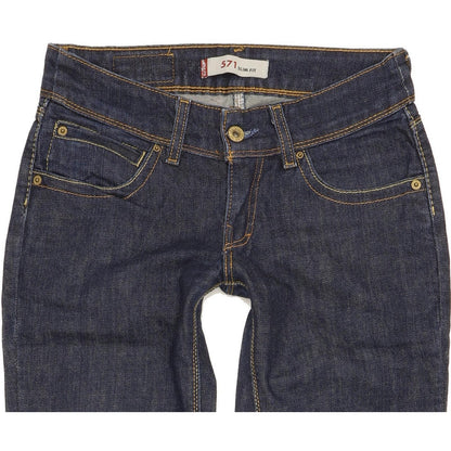 Levi's 571 Men Blue Straight Slim Stretch Jeans W27 L29