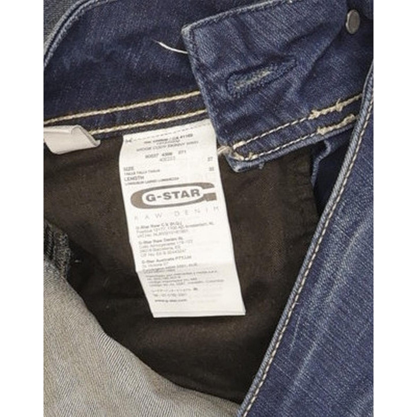 G-Star Midge Cody Women Blue Skinny Slim Stretch Jeans W27 L32
