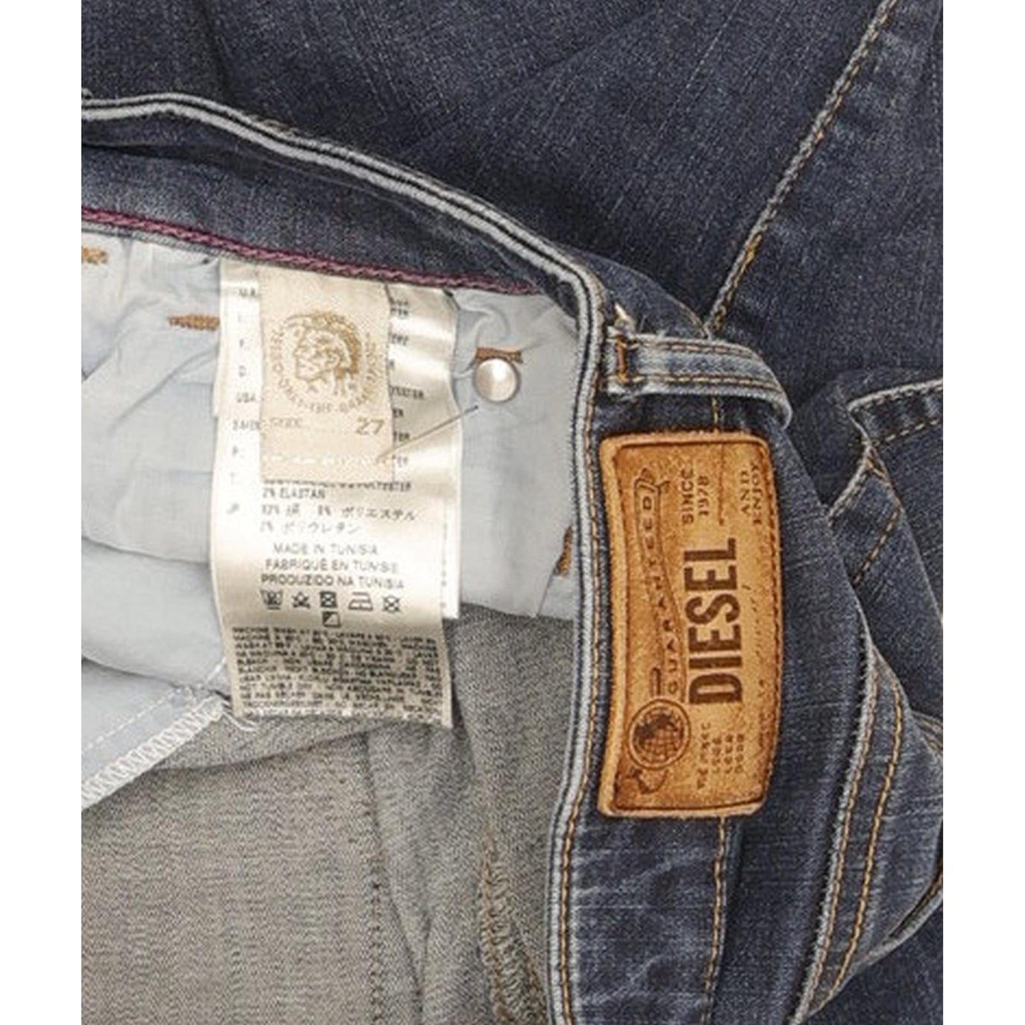 Diesel Skinzee Low Women Blue Skinny Slim Stretch Jeans W27 L29