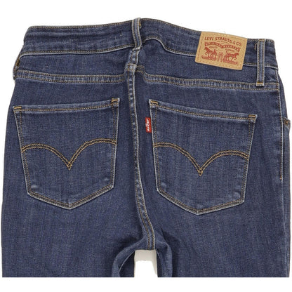 Levi's 721 Blue Skinny Slim Stretch Jeans High Waisted W28 L30