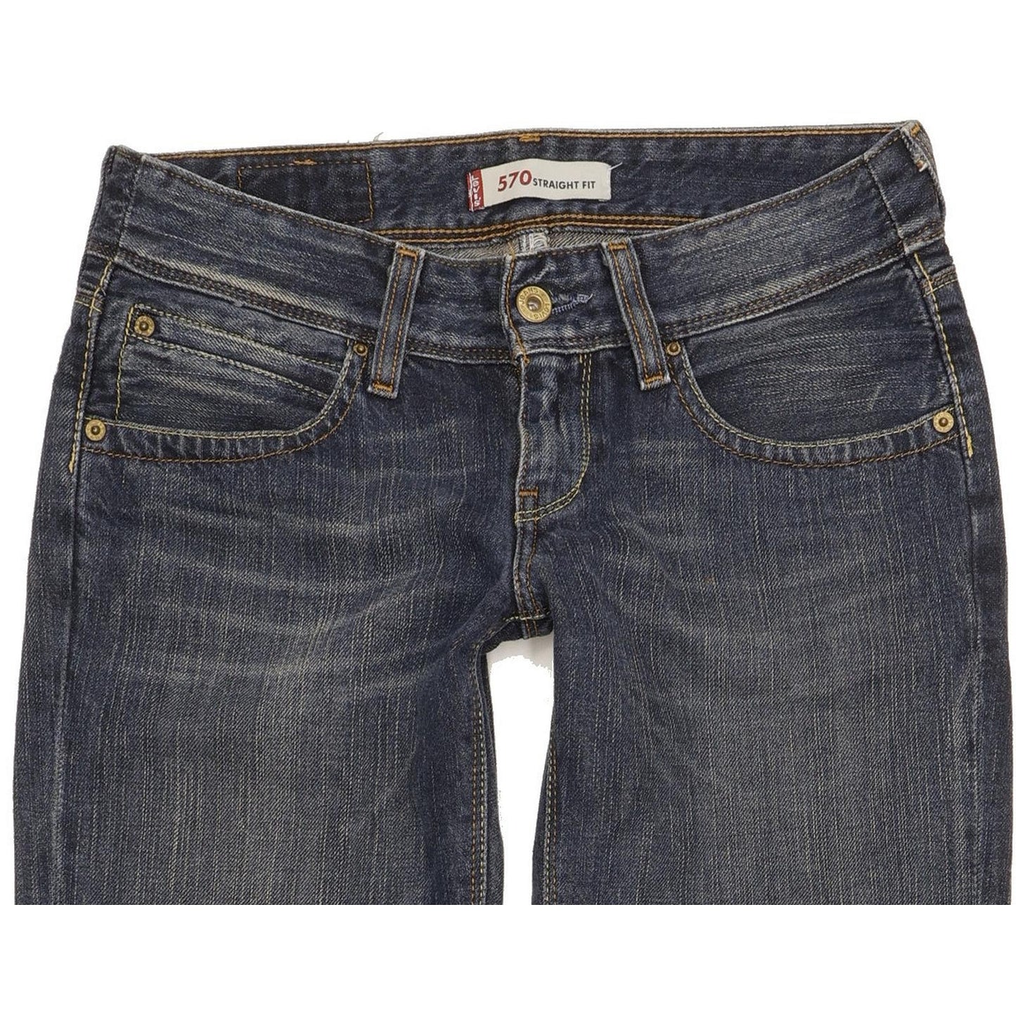 Levi's 570 Women Blue Straight Slim Jeans W27 L34