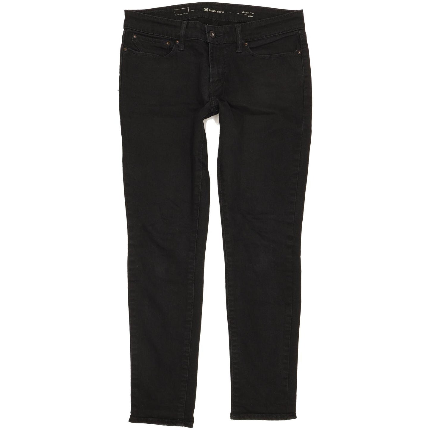 Levi's Slight Curve Women Black Skinny Slim Stretch Jeans W29 L29