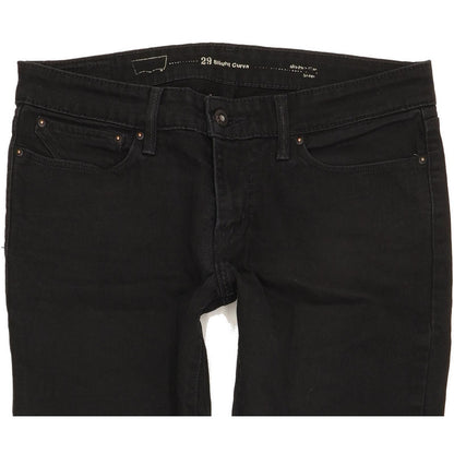 Levi's Slight Curve Women Black Skinny Slim Stretch Jeans W29 L29