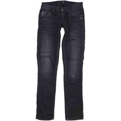 G-Star Attacc Women Navy Straight Slim Stretch Jeans W31 L34