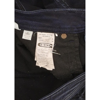 G-Star Attacc Women Navy Straight Slim Stretch Jeans W31 L34