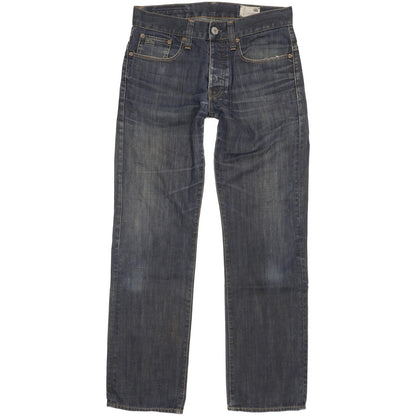 G-Star Men Blue Straight Regular Jeans W28 L30
